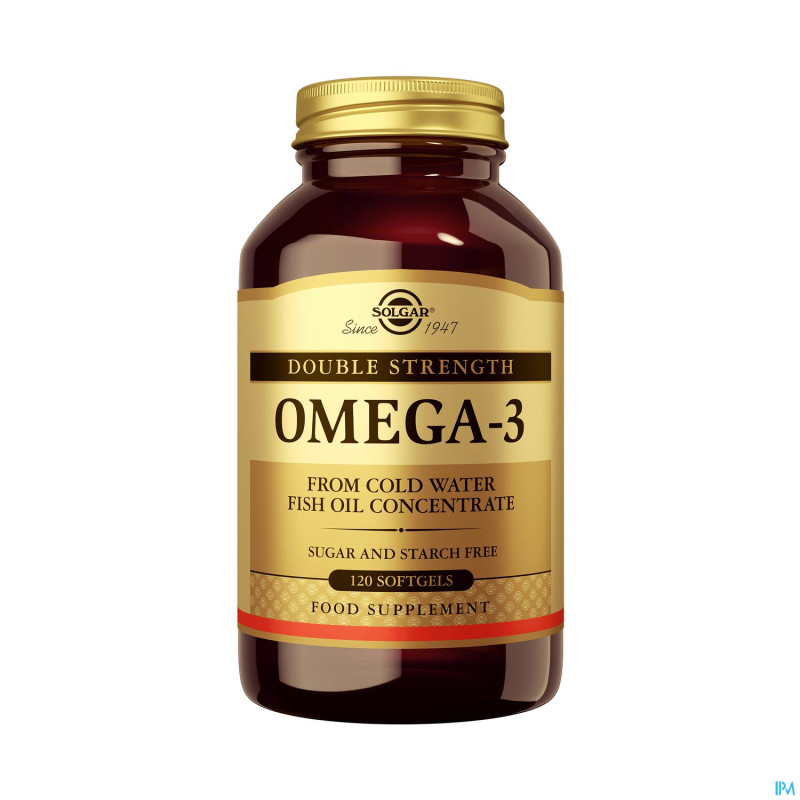 Solgar omega-3 double strength    softgel 120