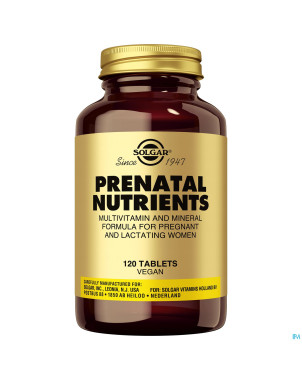 Solgar prenatal nutrients    comp 120