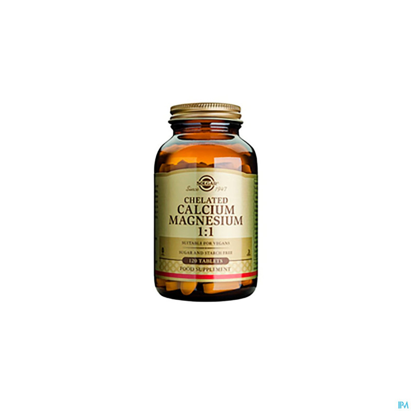 Solgar chelated calcium magnesium 1:1    comp 240