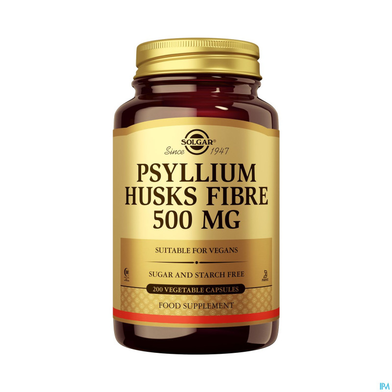Psyllium husks fibre (psyll. bl.) v-caps 200x500mg