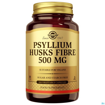 Psyllium husks fibre (psyll. bl.) v-caps 200x500mg