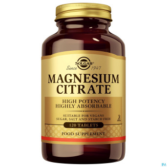 Solgar magnesium citrate    comp 120