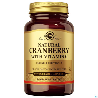 Solgar cranberry vitamin c    v-caps  60