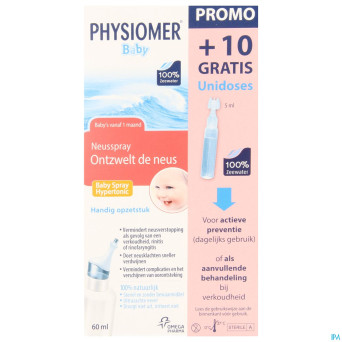 Physiomer hypert. baby spray 60ml+10ud