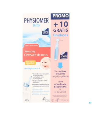 Physiomer hypert. baby spray 60ml+10ud