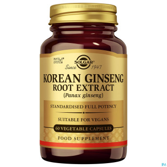 Solgar ginseng korean root extract    v-caps  60