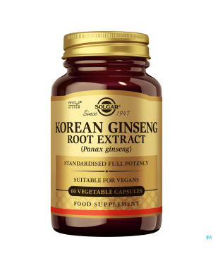 Solgar ginseng korean root extract    v-caps  60