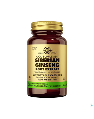 Solgar ginseng siberian root extract    v-caps  60