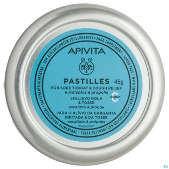 Apivita pastilles gorge&toux eucalyp. propolis 45g