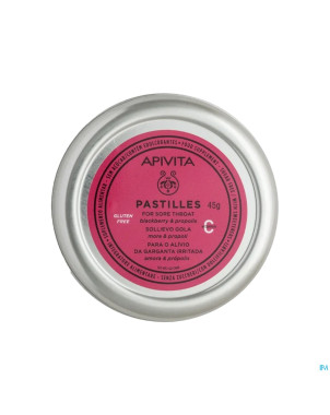 Apivita pastilles maux de gorge cassis-miel    45g
