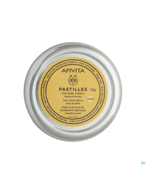 Apivita pastilles maux de gorge thym-miel    45g