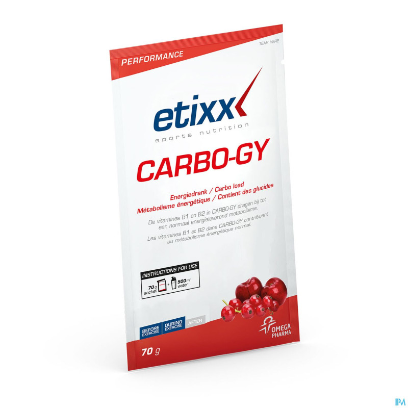 Etixx carbo gy red fruits pdr 12x70g