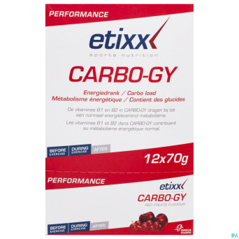 Etixx carbo gy red fruits pdr 12x70g