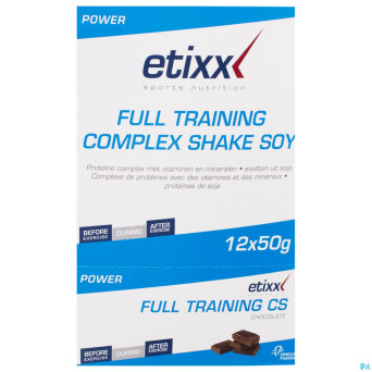 Etixx full training complex shake soy choco 12x50g