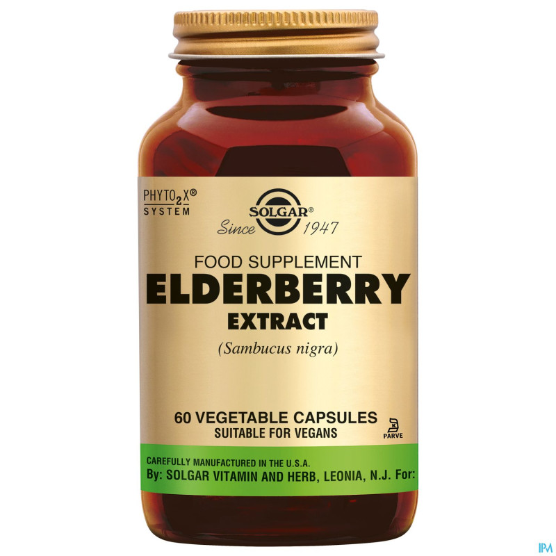 Solgar elderberry extract (sureau noir) v-caps  60