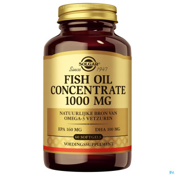 Solgar fish oil conc.    softgel  60x1000mg