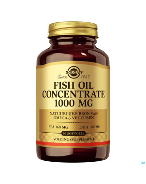 Solgar fish oil conc.    softgel  60x1000mg