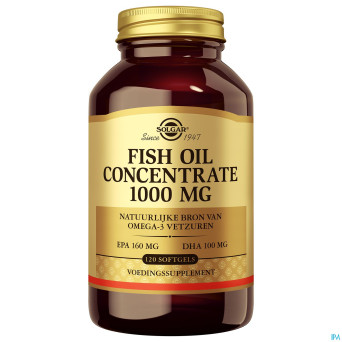 Solgar fish oil concentrate    softgel 120x1000mg