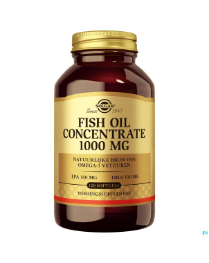 Solgar fish oil concentrate    softgel 120x1000mg