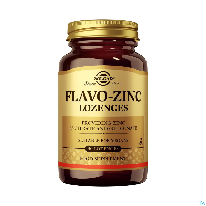 Solgar flavo zinc lozenges    pastilles  50