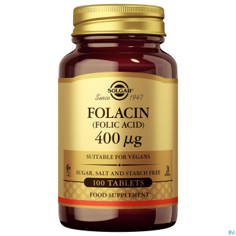 Solgar folacin (acide folique)    comp 100x400mcg