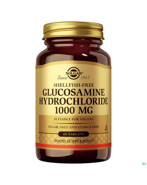 Solgar glucosamine hcl s/crustaces  comp 60x1000mg