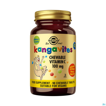 Solgar kangavites chew. vit.c  comp croq  90x100mg