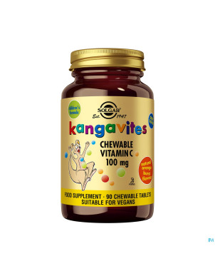 Solgar kangavites chew. vit.c  comp croq  90x100mg