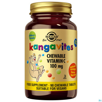 Solgar kangavites chew. vit.c  comp croq  90x100mg