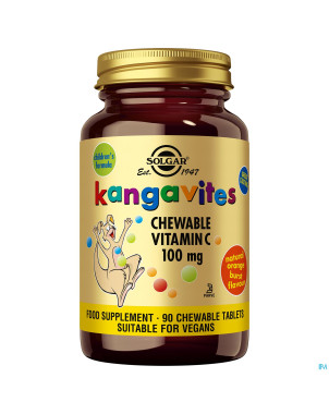 Solgar kangavites chew. vit.c  comp croq  90x100mg