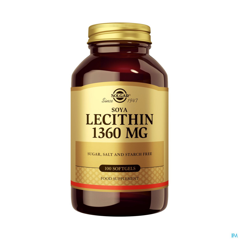 Solgar lecithin    softgel 100x1360mg
