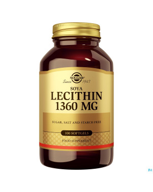 Solgar lecithin    softgel 100x1360mg
