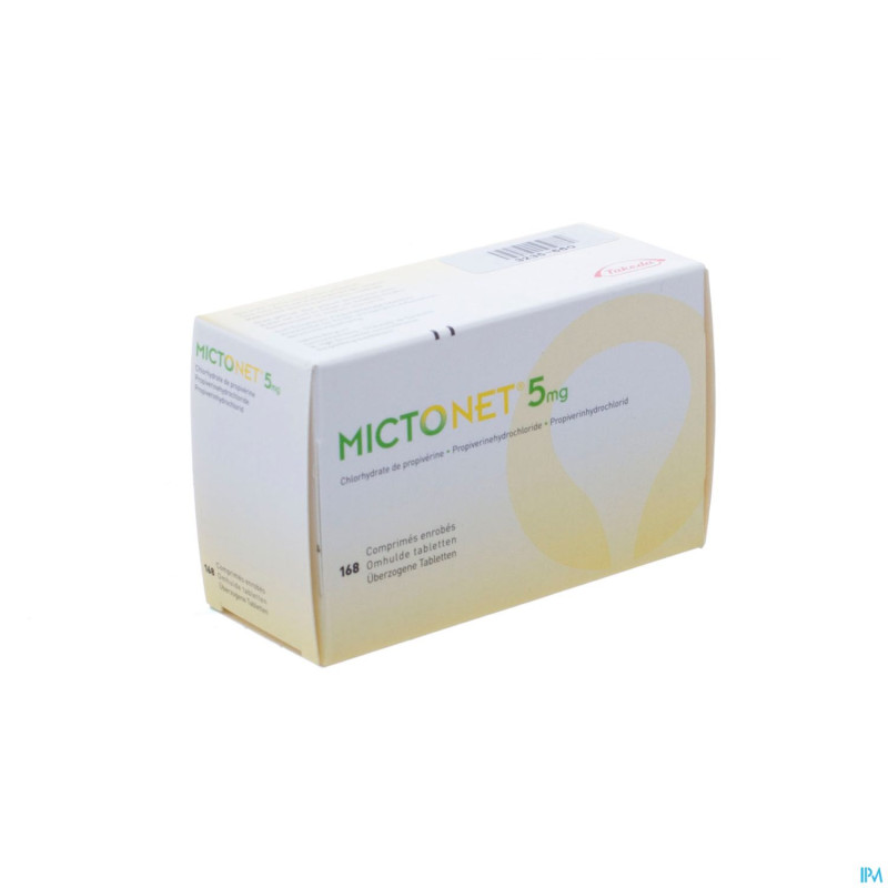 Mictonet  5 mg comp enrob 168