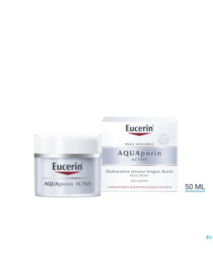Eucerin aquaporin active soin hydra peau sec  50ml