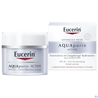 Eucerin aquaporin active soin hydra ip25+uva  50ml