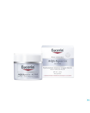 Eucerin aquaporin active soin hydra ip25+uva  50ml