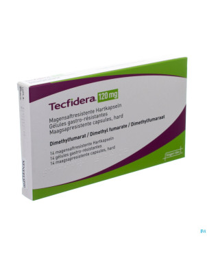Tecfidera 120mg gastro resist caps  14