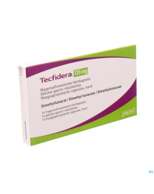 Tecfidera 120mg gastro resist caps  14