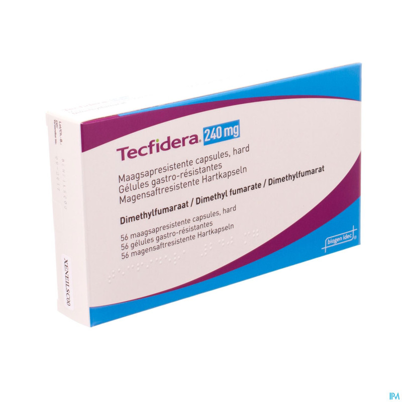 Tecfidera 240mg gastro resist caps  56