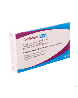 Tecfidera 240mg gastro resist caps  56
