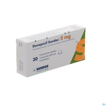 Donepezil sandoz  5,0 mg comp pell  30 x  5,0 mg