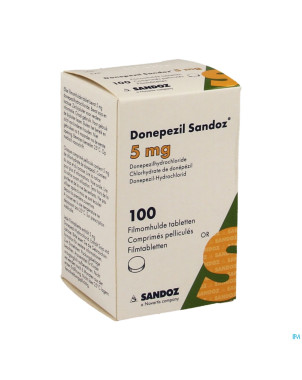 Donepezil sandoz  5,0 mg comp pell 100 x  5,0 mg