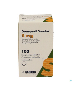 Donepezil sandoz  5,0 mg comp pell 100 x  5,0 mg