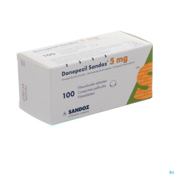 Donepezil sandoz  5,0 mg comp pell 100 x  5,0 mg