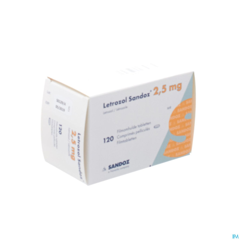 Letrozol sandoz 2,5 mg comp pell 120 x 2,5 mg