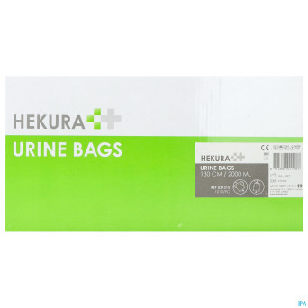 Hekura poche urine 2l 130cm +rob.croix 10 uz1315