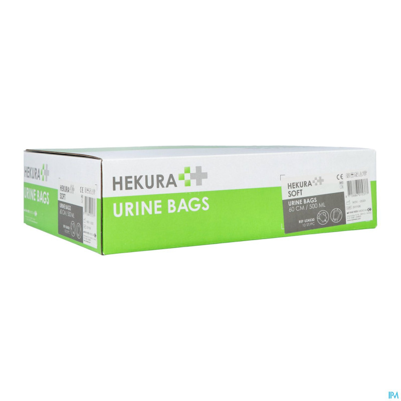 Hekura soft poche urine 500ml 60cm+rob. 10 uz4530