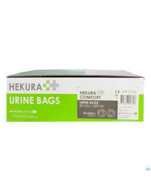 Hekura comf poche urine 500ml 50cm+robinet 10