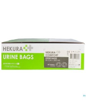 Hekura comf poche urine 500ml 50cm+robinet 10