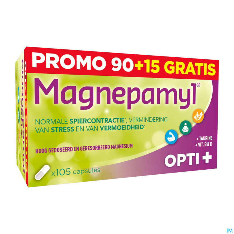 Magnepamyl opti+    caps  90+15 gratuit